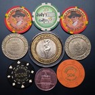 10 Token Lot   Limited Edition Silver Strike  10 Vegas Casino Gaming Poker Chips
