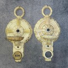 Pair 1930s Puritan Cast Iron Art Deco Wall Sconces - Restoration Project
