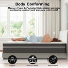 12  14  Mattress Queen Full Size Comfort Spring Memory Foam Hybrid In A Box