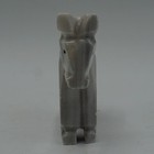 Soapstone Horse Carving Banded Gray Totemic Stone Animal