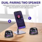 2 Pack G200 Portable Wireless Mini Magnetic Bluetooth Speaker With Rgb Light Usa
