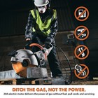 Evolution R14dct   14 In    Electric Concrete Cut-off Saw   Disc Cutter   Water 