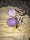 Lot Of 9 Ceramic Easter Eggs Hand-painted And or Vintage Prints Decor