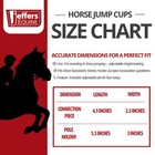 Jeffers Equine Metal Training Jump Cups For Horses With Pins  Black     Heavy Duty