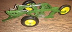 Vintage John Deere 2 Bottom Plow 1 16 By Carter Crank   Cylinder Metal Wheels