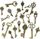 Lot Of 125 Vintage Style Antique Skeleton Furniture Cabinet Old Lock Keys Jewelr