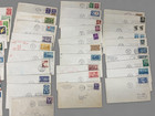 100  Vintage First Day Covers Fdc 1950s Us Canada Un Worldwide Collection