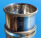 White Star Line Rms Titanic Olympic Elkington 2nd Class Napkin Ring C-1900