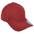 Zephyr Maroon Flex Fit X-large Xl Solid Curved Bill Blank Plain Stretch Hat Cap