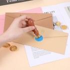 Wax Stamp Seal Kit  Vintage Seal Stamps Copper Seals 1 Wooden Hilt For Cards