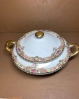 Vintage Victoria Czechoslovakia Porcelain Covered Vegetable Casserole Dish