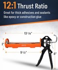 Professional Caulking Gun112 Thrust Ratio Caulking Gun No Drip Hand Tool For Si