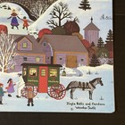 Vintage 1994 Christmas Card Jane Wooster Scott Folk Art Winter Village