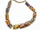 Venetian African Trade Beads In Shades Of Brown And Yellow Vb_0599