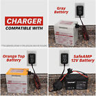 12-volt Charger For Power Wheels Gray Battery And Orange Top Battery