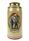 Antique German Germany Ww1 1896 Regimental Ceramic Lidded Beer Stein