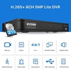 Zosi Cctv H 265  5mp Lite 4-in-1 Dvr Home Surveillance 0-2tb For Security Camera