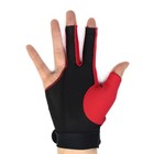 Cuesoul Professional Billiard Gloves Left And Right Red-right Hand Small