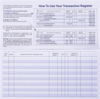 24 Pcs Check Registers For Personal Checkbook  Easy To Read Checkbook Register