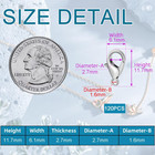 120 Pcs 12mm Silver Metal Lobster Clasps For Jewelry Making