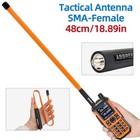 Abbree Sma-female Ham Radio Orange Antenna Vhf uhf 18 8-inch Orange  