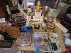 Junk Drawer Lot Of Vintage Misc  Odds   Ends   Collectibles  Watches  Belts Etc 