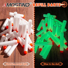 100pcs Glow In The Dark Refill Darts For Nerf N-strike Elite 2 0 - Compatible Wi