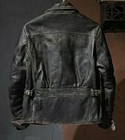 Men s Vintage Biker Cafe Racer Jacket Black Real Distressed Leather Moto Style