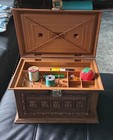 Max Klein Sc 1280 Vintage Made In Wi Polymer Sewing Box W Various Assesories 