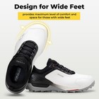Fitville Wide Men s Spikeless Golf Shoes Water Resistant Comfortable Athletic V7