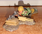 2008 King   Country Wwii Fallschirmjager Machine Gunner Metal Fig 60mm No Box