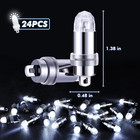 24x Battery Operated Led Party Lights Bulbs For Paper Lantern Balloons Party Dec