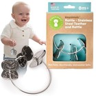 Kleynimals Stainless Steel Baby Rattle  Teether   Toy Keys For Sensory Play