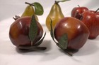 6 Assorted Faux Fruit Apple  Pomegranate  Pear Artificial Decorative