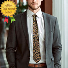 Women Men Western Leopard Print Tie Cowboy Stlyle Necktie Adjustable Rope
