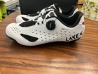 Lake Cx177 Regular White black Road Cycling Shoes Size 42 Eu