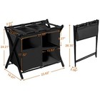 Luggage Rack With Laundry Bagsteel Folding Suitcase Stand For Bedroom Hotel Gues