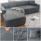 1 2 3 4 Seater Slipcover Solid Sofa Covers Stretch Couch Furniture Protector