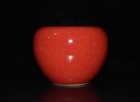 Nice Chinese Antique Art Hand Painting Red Glaze Porcelain Wash