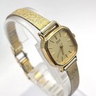 Seiko Women s Octagon Gold Bracelet Watch - Vintage  Fully Serviced  Used