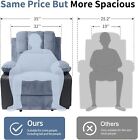 Electric Power Recliner Chair Vibration Massage Heated Velvet  Upholstery Sofa