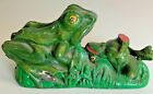Antique Cast Iron Two Frogs Piggy Bank
