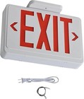 Red Led Exit Sign 4hours Plug In Cord Emergency Exit Light With Battery Backup F