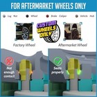  2 Pcs Hub Centric Billet Wheel Spacers Aftermarket - Spacer   Black Lug Pack