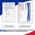 32 Pack Pvc Medicare Card Holder Protector Sleeves For Credit Card Business Card
