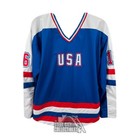 Pat Lafontaine Autographed Team Usa Custom Hockey Jersey - Bas