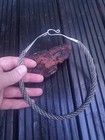 Viking King Historical Twisted Torque  Handmade Neck Ring  Nickel-silver