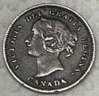 1900 Canada 5 Cents - Silver  Amazing Solid Original Coin 