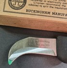 Buckingham Skinning Knife For Lineman  New  Black Ergo Handle
