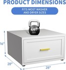 2 Pack Metal Washer And Dryer Pedestals28  W Heavy Duty Washer Dryer  Pedestal